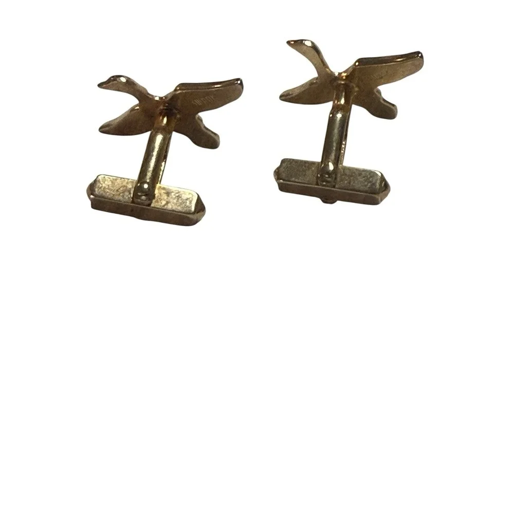 Swank Brand Gold Duck/Mallard Cufflinks Gold Plated